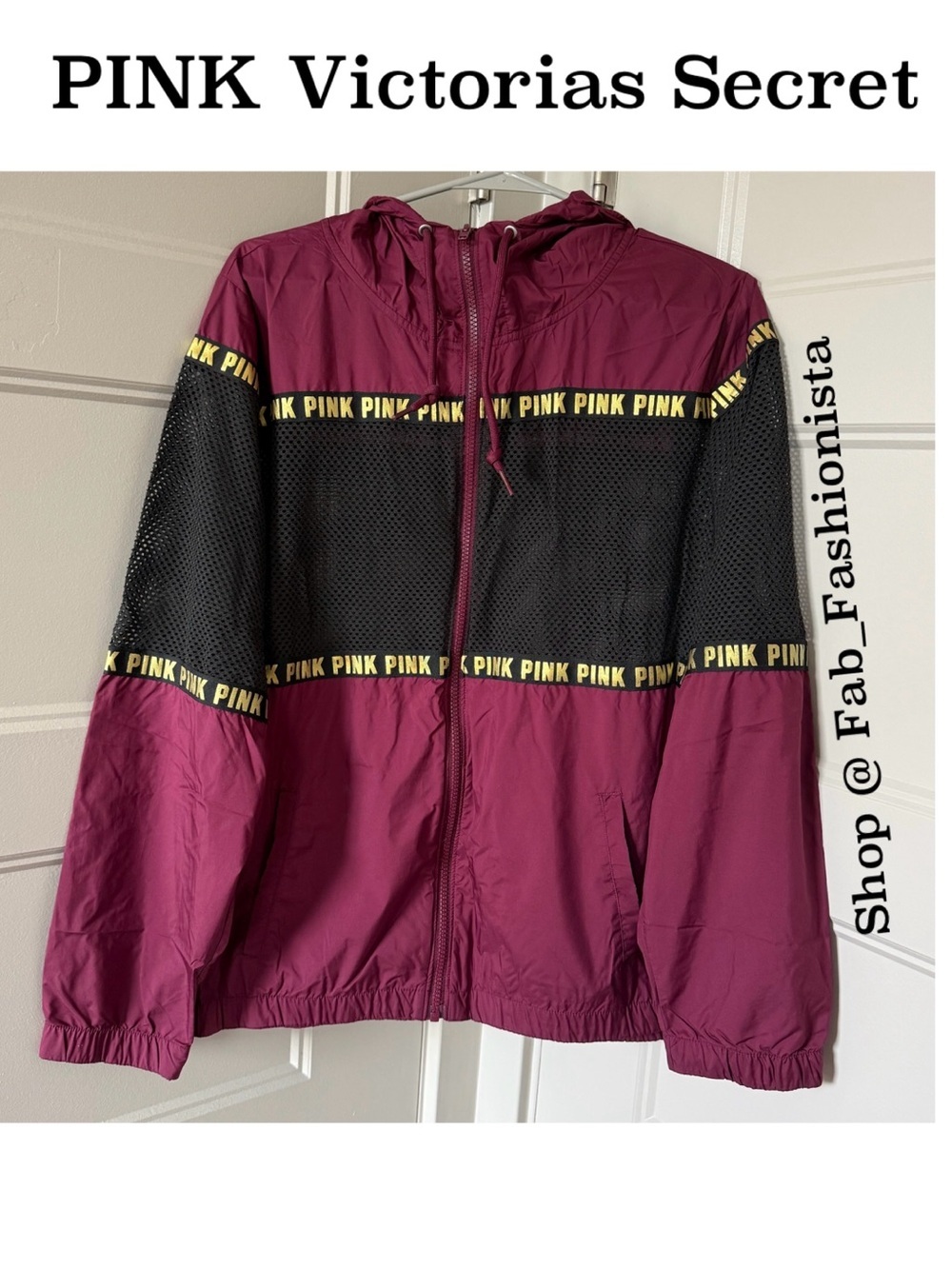 Retired Victorias Secret Mesh Anorak Jacket Medium Large